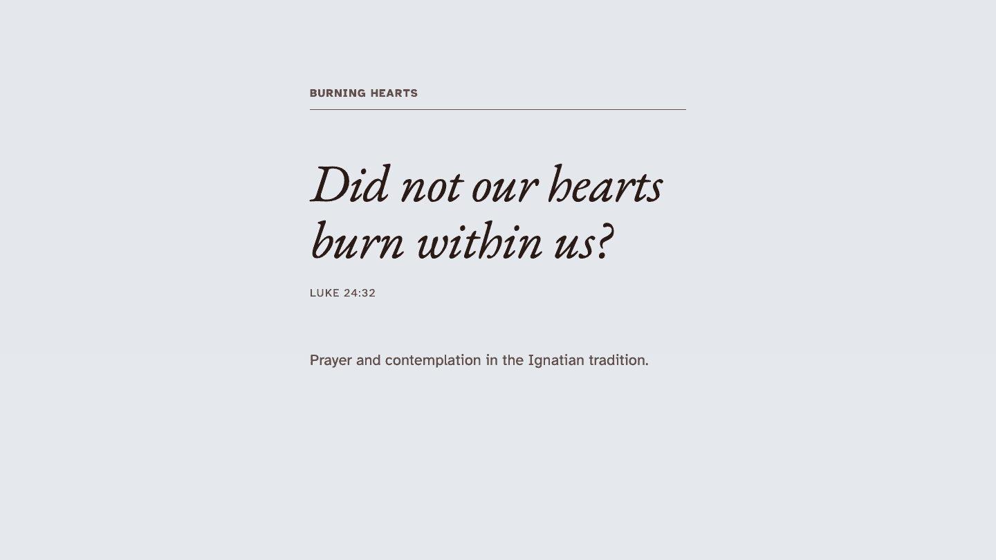 Burning Hearts site home page